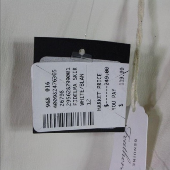 NWT Designer Women’s Club Monoco White Feather Ruffle Skirt Original $119 - Picture 5 of 16